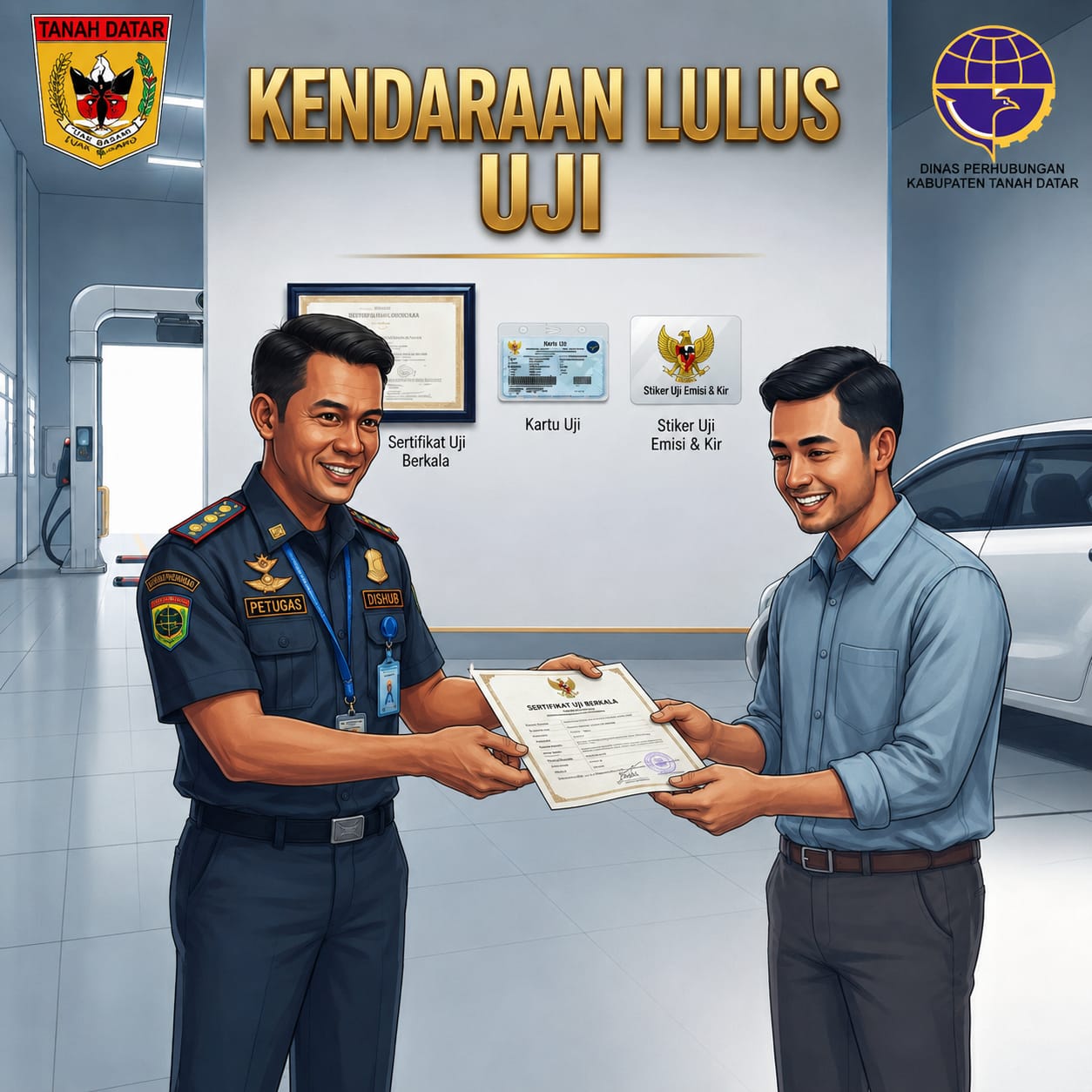 Kendaraan lulus uji